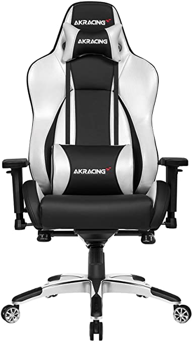 AKRacing Masters Series Premium Gaming Chair with High Backrest, Recliner, Swivel, Tilt, 4D Armrests, Rocker and Seat Height Adjustment Mechanisms