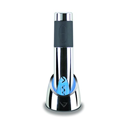 Vinturi Rechargeable Wine Opener with Base, Silver