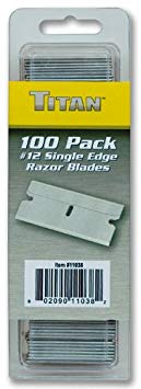 Titan Tools 11038#12 Single Edge Razor Blade - 100 Piece