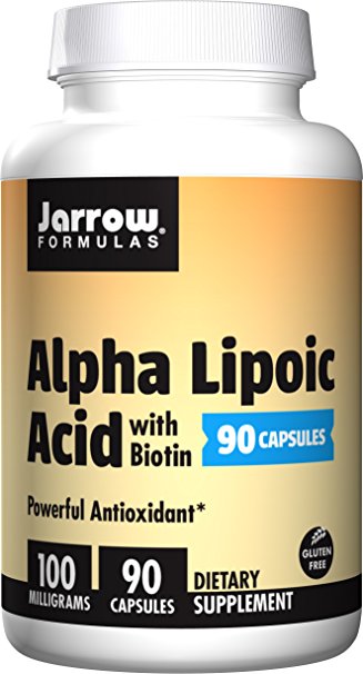 Jarrow Formulas Alpha Lipoic Acid, Powerful Antioxidant, 100 mg, 90 Capsules