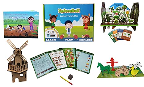 Xplorabox Farmyard Adventure for 6,7,8,9 Years Old Boys and Girls Educational Activity Box …