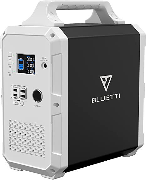 BLUETTI Portable Power Station 1200Wh/1000W, EB120 Solar Generator Backup Battery with 2x110V Pure Sine Wave AC Outlets, 1 x 45W PD, 4 x USB-A, Backup Power for Outdoor Camping Fishing Home Emergency