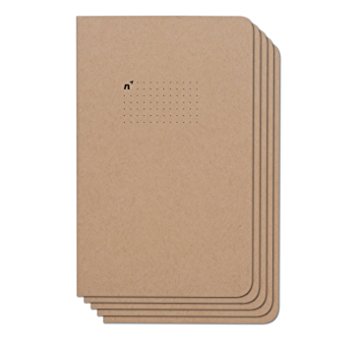 Northbooks Notebook / Journal (5 Pack), 96 Dot Grid Pages, Acid Free Sheets, 5x8 | Made in USA