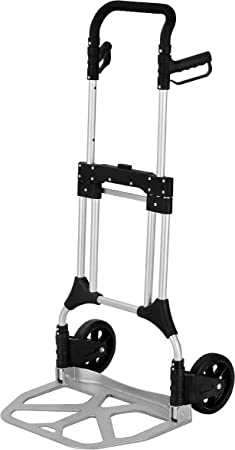 Pack-N-Roll 440 Lb Capacity Folding Hand Truck with Telescoping Handle for Travel, Moving and Office Use