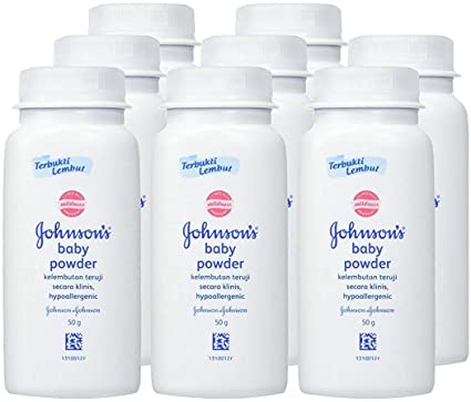 Johnson's Baby Powder, 50 Gram / 1.7 Ounce (Pack of 8) International Version