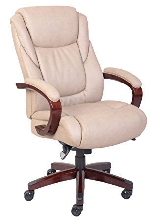 La-Z-Boy Miramar Executive Bonded Leather Office Chair - Taupe