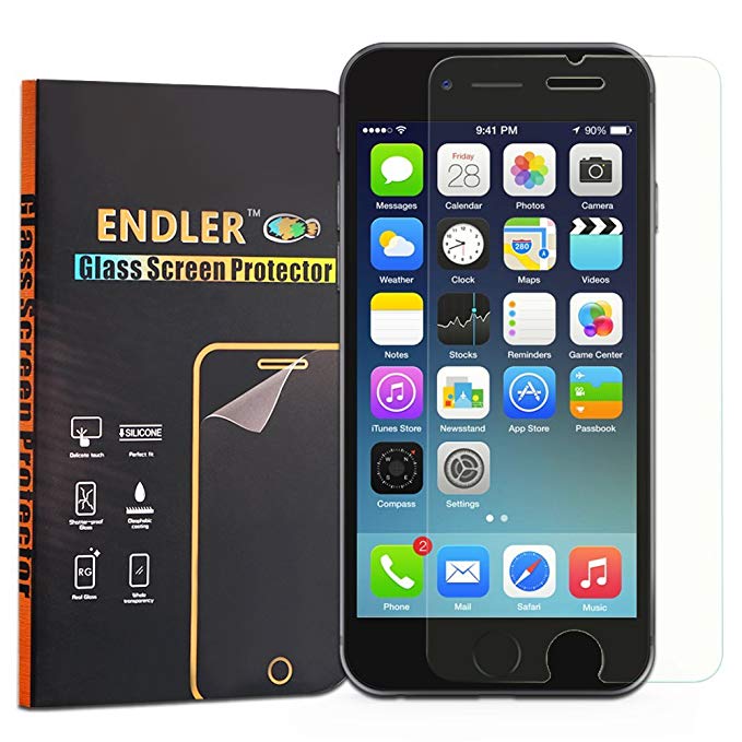 ENDLER iPhone 6 Plus/6S Plus Screen Protector, 0.33 mm Tempered Glass Screen Protector Scratch-Resistant (9H) 3D Touch Compatible for 5.5" iPhone 6 Plus/6s Plus