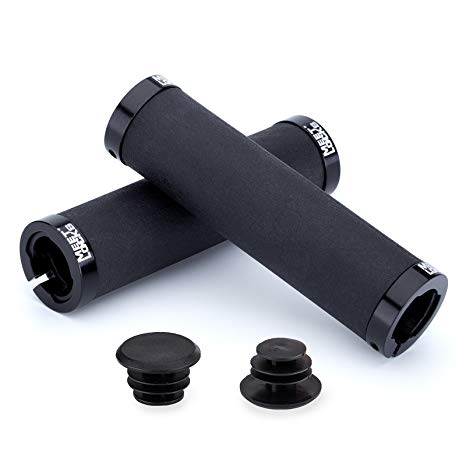 MEETLOCKS Bike Handlebar Grips,Double Lock-on Bicycle Grip Handle Bar End Holding Locking Grips,for MTB,BMX,Mountain,Downhill,Folding Bike