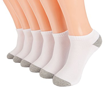 ZQ Men’s Everyday All Sport Cushioned Low Cut Ankle Socks (6 Pairs)