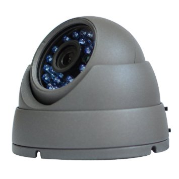 SmoTak HD 1000TVL CCTV 24 IR Leds Day Night Vision Video Surveillance Dome Camera Outdoor with 3.6MM Lens and IR Cut Filter