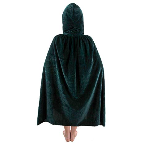 SUNYIK Unisex Kid's Long Hooded Cloak Cape for Halloween Party Role Cosplay Costumes