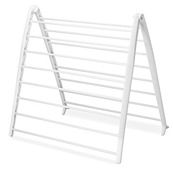 Whitmor Spacemaker Space-Saving Collapsible / Foldable Drying Rack, White