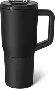 BrüMate Müv - 25oz 100% Leak Proof Insulated Coffee Mug with Handle & Lid - Stainless Steel Coffee Travel Mug - Double Walled Coffee Cup (Matte Black)