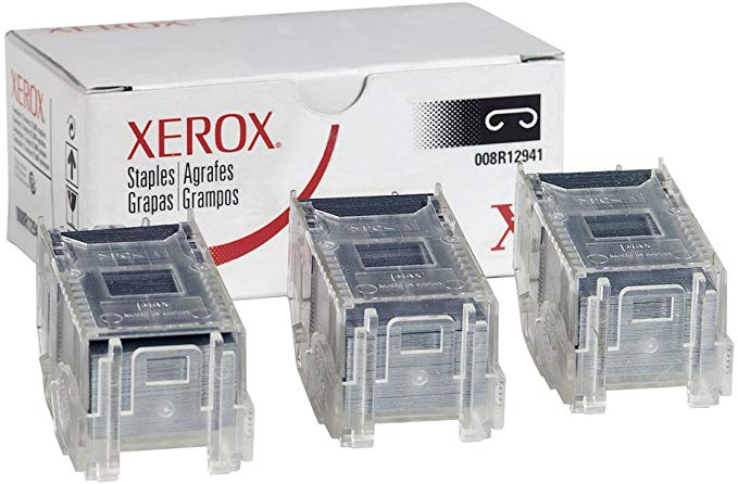 Genuine Xerox Stacker Staples Cartridges for the Phaser 7760 (3 Cartridges, 5,000 Staples Each), 008R12941