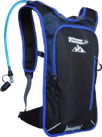 Hydration Pack Water Backpack with 50 Oz  15L BPA-Free Bladder for Running Ski Hiking Bike Great Lightweight Day Pack Bag Fits Men Women Kids with Chest Size 27 to 50