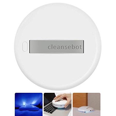 Cleansebot Robot Dust Mite Controller Anti-Dust Mites UV-C Light Killing Cleaner Auto-Pilot Cleaning On Bed