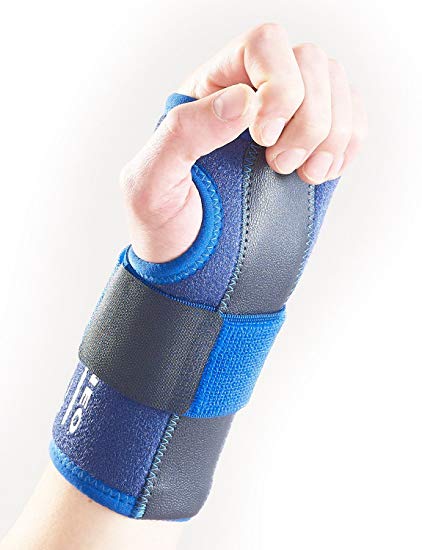 NEO G Stabilized Wrist Brace - LEFT - Medical Grade Quality HELPS carpal tunnel, strains, sprains, pain, instability, tendonitis, tenosynovitis, arthritic, injured, weak wrists–ONE SIZE Unisex Support