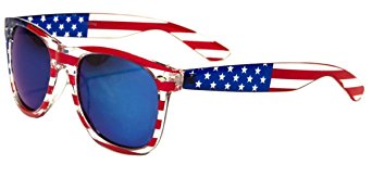 Classic American Patriot Flag Mirror Sunglasses USA