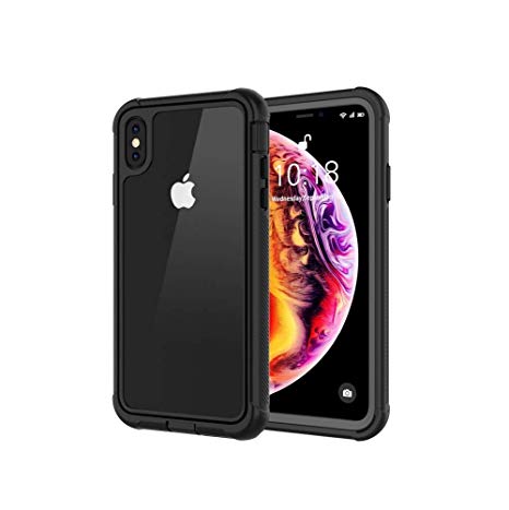 ZOYOL Thin Fit Designed 360 Degree Full Body Protective with Built-in Screen Protector, Support Wireless Charging Scratch-Resistant Dustproof Shockproof Case for iPhone Xs Max (6.5inch/2018/Black)