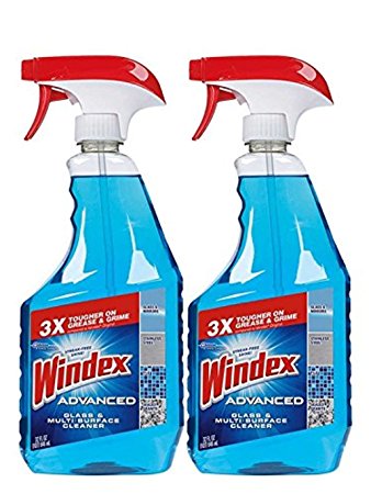 Windex® Advanced Glass & Multi Surface Cleaner, 32 Oz, Pack of 2