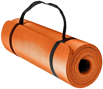 ITT Extra Large 180cm NBR Foam Yoga Mat 8mm Thick with Carry Strap