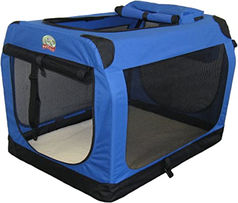 Go Pet Club AC20 20-Inch Soft Portable Pet Carrier, Blue