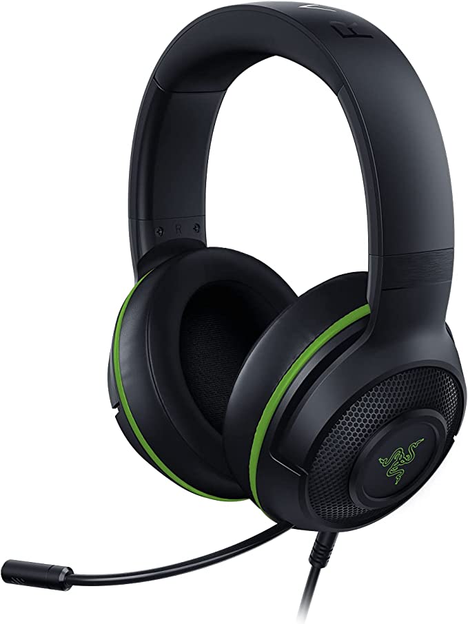 Razer Kraken X Ultralight Gaming Headset: 7.1 Surround Sound - Lightweight Aluminum Frame - Bendable Cardioid Microphone - for PC, PS4, PS5, Switch, Xbox One, Xbox Series X|S, Mobile - Green