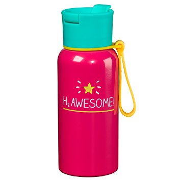 Happy Jackson 600 ml "H2Awesome" Water Bottle - Pink