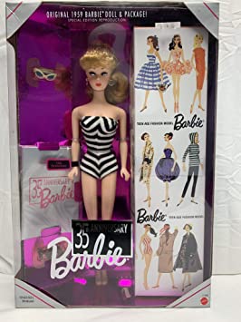 Barbie 35th Anniversary Special Edition Reproduction of Original 1959 Barbie Doll & Package (1993) - Blonde Hair