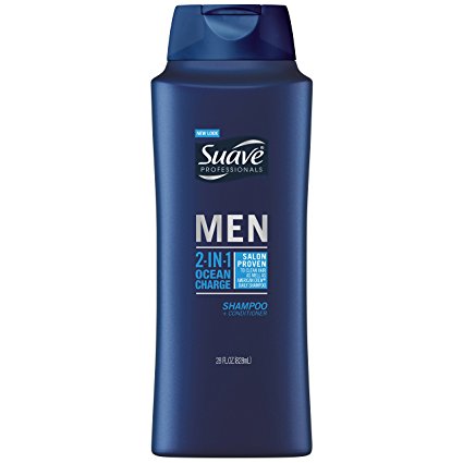 Suave Professionals Men Ocean Charge 2-in-1 Shampoo   Conditioner, 28 Fl oz