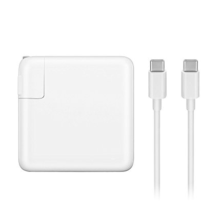 Runpower 87W USB C Power Adapter Charger For Apple Macbook Pro 15 Inch Laptop,With USB-C to USB-C Charge Cable