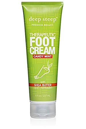 Deep Steep Therapeutic Foot Cream, Candy Mint (8 ounce)