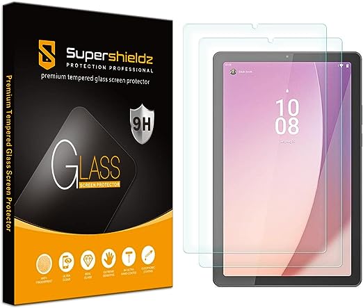 Supershieldz (2 Pack) Designed for Lenovo Tab M9 (9 inch) Screen Protector, (Tempered Glass) Anti Scratch, Bubble Free