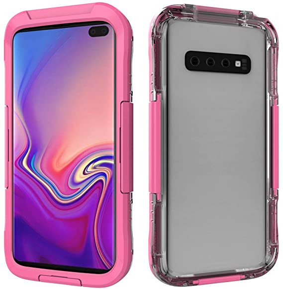 SumacLife Fashionable IP68 Waterproof Case with Built-in Screen Protector,Full-Body Heavy Duty Dropproof Bumper Case Rugged Resistant Protective Hard Cover for Samsung Galaxy S10 Plus