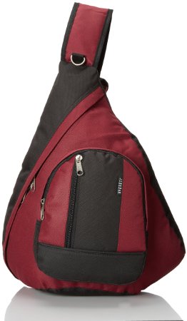 Everest Sling Bag, Burgandy, One Size