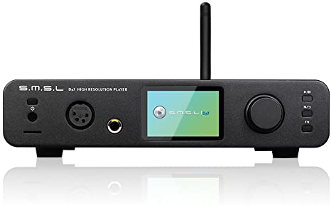 SMSL DP3 HiFi Audio Music WiFi Player DAC with Bluetooth LAN Network USB SD AES Inputs and Balanced and Unbalanced Headphone Jack Out