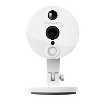 Foscam C2 1080p Full HD Mini Wireless IP Camera with Wide Viewing Angle - White