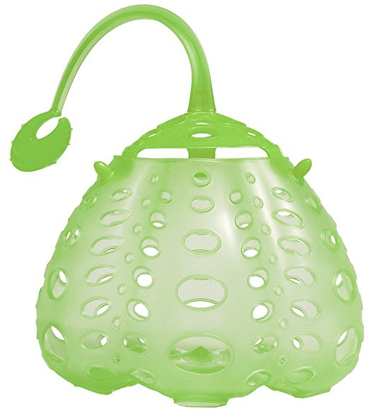 Fusionbrands Fusionbrands FoodPod Silicone Blancher Steamer and Strainer Basket for Eggs, Vegetables, & Seafood, Green, , Green