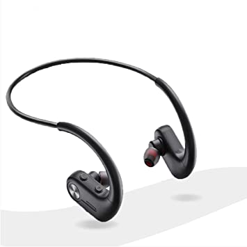 HONGYU Bluetooth 32GB MP3 Player, Sports MP3 Headphones IP67 Wireless Wearable Music Player Built-in Memory Sweatproof HiFi Stereo MP3 Player for Running Gym Jogging Hinking
