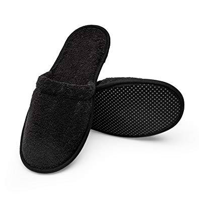 Arus Men's Turkish Terry Cotton Memory Foam Spa Slippers