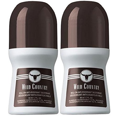 Wild Country Roll-On Anti-Perspirant Deodorant for Men 1.7 fl oz (2 Pack)