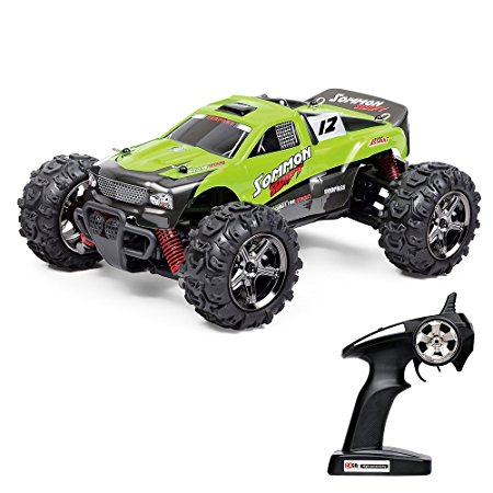 Vatos RC Remote Control Car Off Road High Speed 4WD 25MPH 1:24 Scale 50M Remote Control 30 Mins Playing Time 2.4GHz Electric Vehicle Buggy Truck (VL-BG1510B-G) (Green)