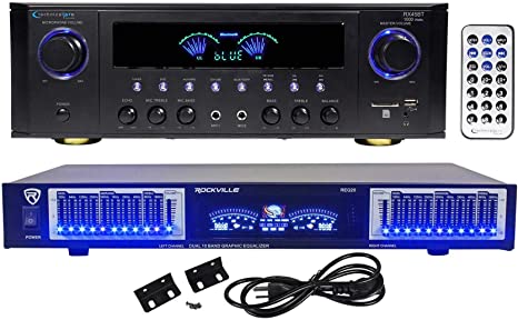 Technical Pro RX45BT Home Theater Receiver, Bluetooth USB/SD Bundle with 10 Band Eq & Remote