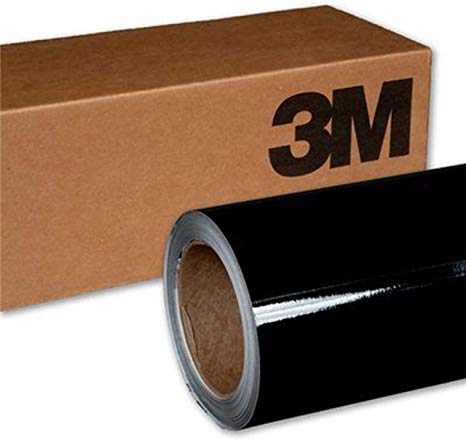 3M 1080 G12 GLOSS BLACK 5ft x 20ft (100 Sq/ft) Car Wrap Vinyl Film