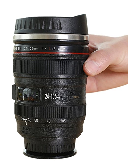 Camera Lens Mug Suction Mug Spill-Free Mug Photographer Gift Never Fall Over Large Capacity