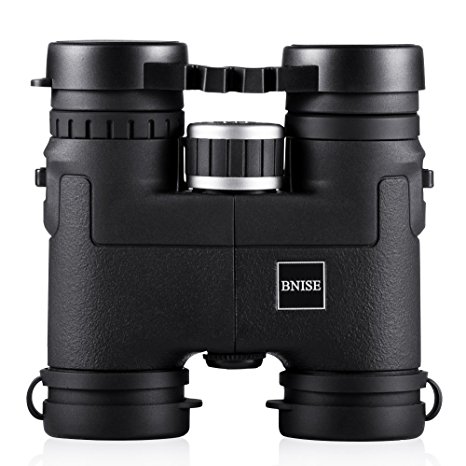 BNISE® - 8X32 Lightweight Compact Binoculars - Magnesium Alloy Body - Fully Multi-coated Optics and Phase Coated BaK-4 Prisms - Bright and Undistorted Image -Black