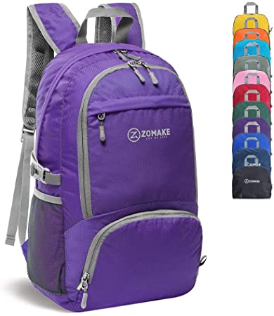 ZOMAKE 30L Lightweight Packable Backpack Water Resistant Hiking Daypack,Small Travel Backpack Foldable Camping Outdoor Bag