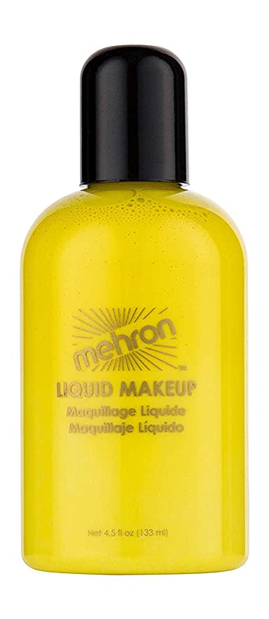 Mehron Makeup Liquid Face and Body Paint (4.5 oz) (Yellow)