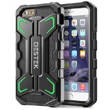 iPhone 6 6S Case DESTEK WING Series Heavy Duty Case for iPhone 6 6S 47 inch All-around Protective Stand CaseTwo Stand Modes Built-in HD Screen Protector Black