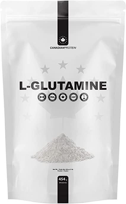 Canadian Protein L-Glutamine Muscle Recovery Amino Acid Powder, Keto Friendly and Dairy Free Post Workout Recovery Shake | 90 Servings
